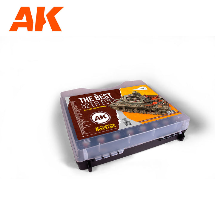 AK Interactive 3G Plastic Briefcase - 52 Enamels Colors | 8435568333499