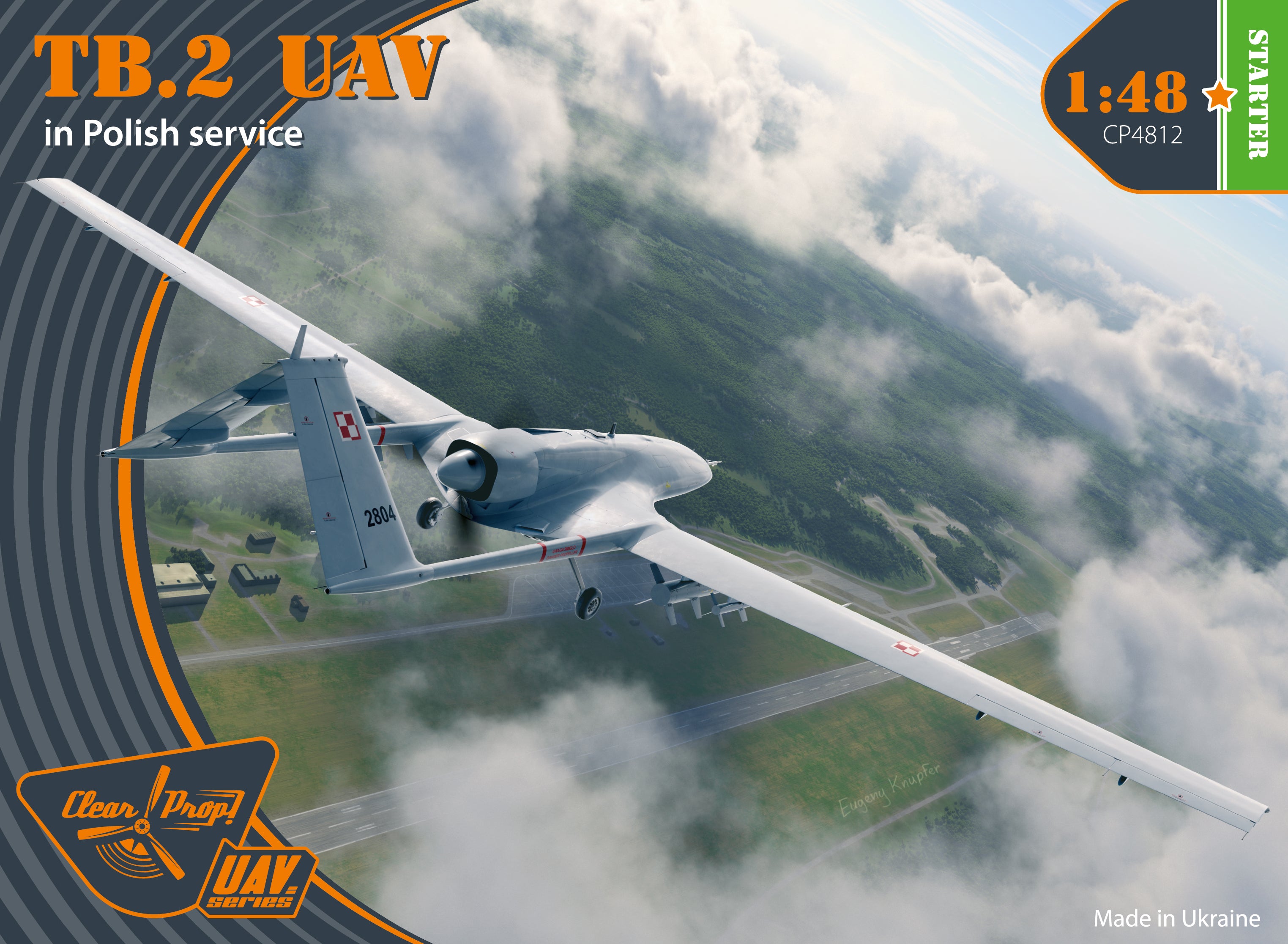 Clear Prop 1/48 TB.2 UAV in Polish service [Starter Kit] | 6400608763538