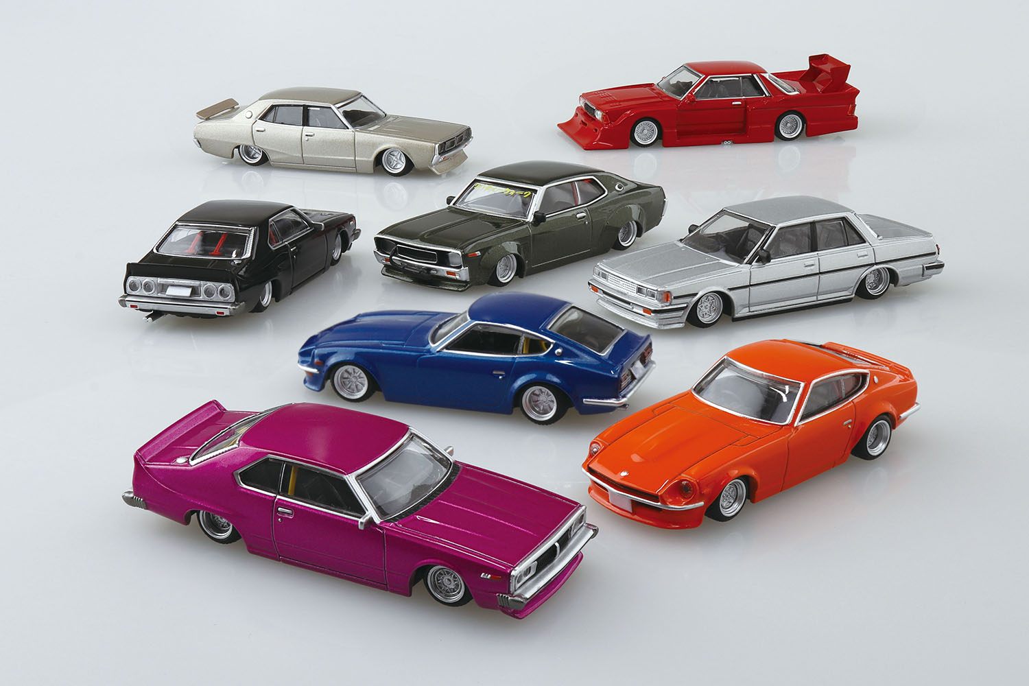 Aoshima 1/64 Mini Car Grand Champion Collection Part.14, Blind Box of 12