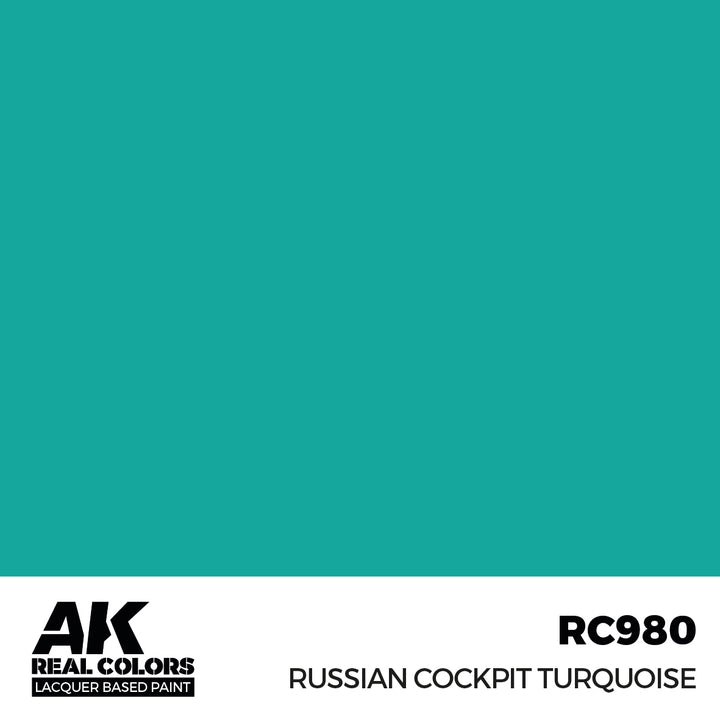 AK Interactive Real Colors Russian Cockpit Torquoise 17ml. | 8435568337336