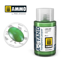 Ammo Mig A-Stand Lacquer Paint 30ml - Transparent Green | 8432074024040