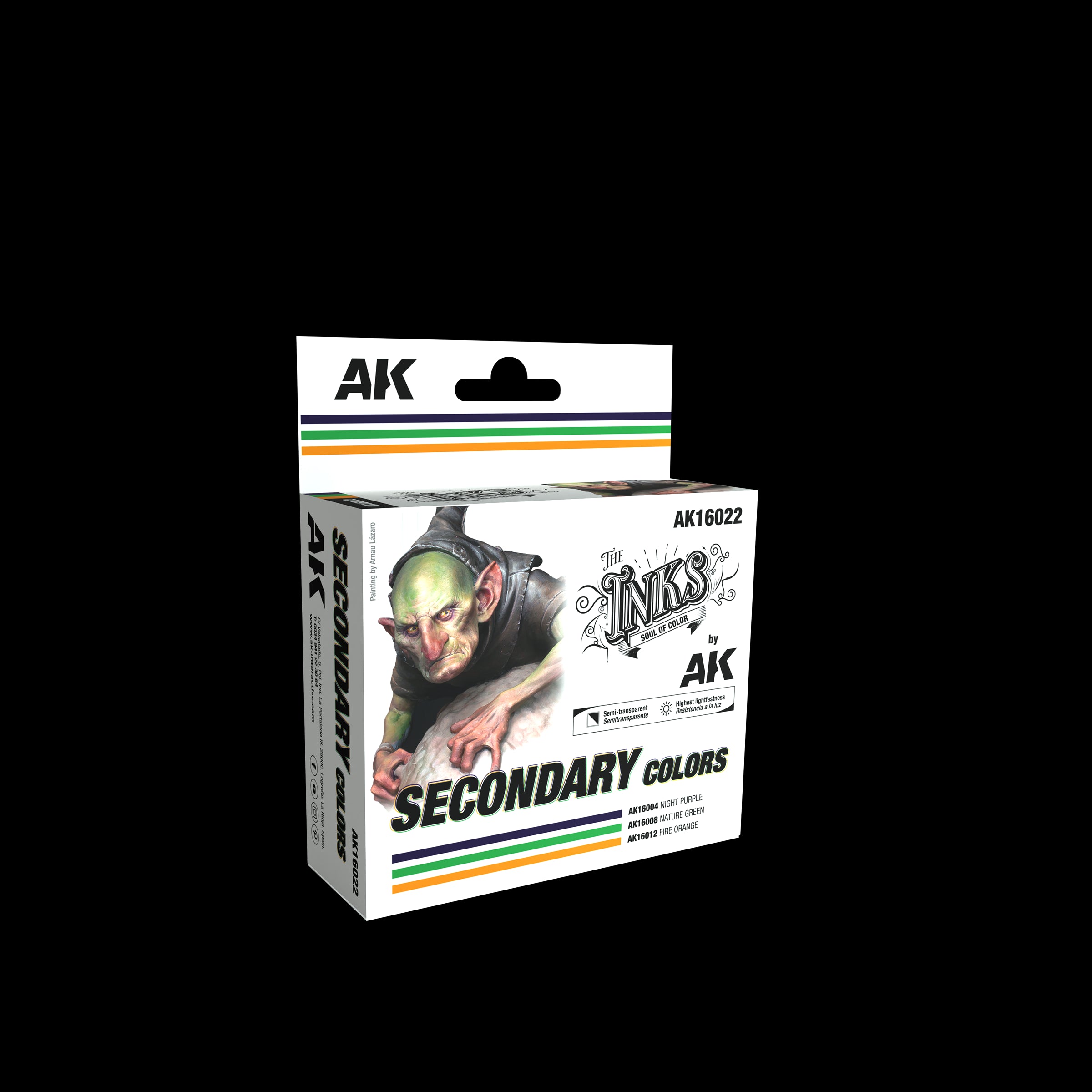 AK Interactive The INKS SECONDARY COLORS Set | 8435568338999