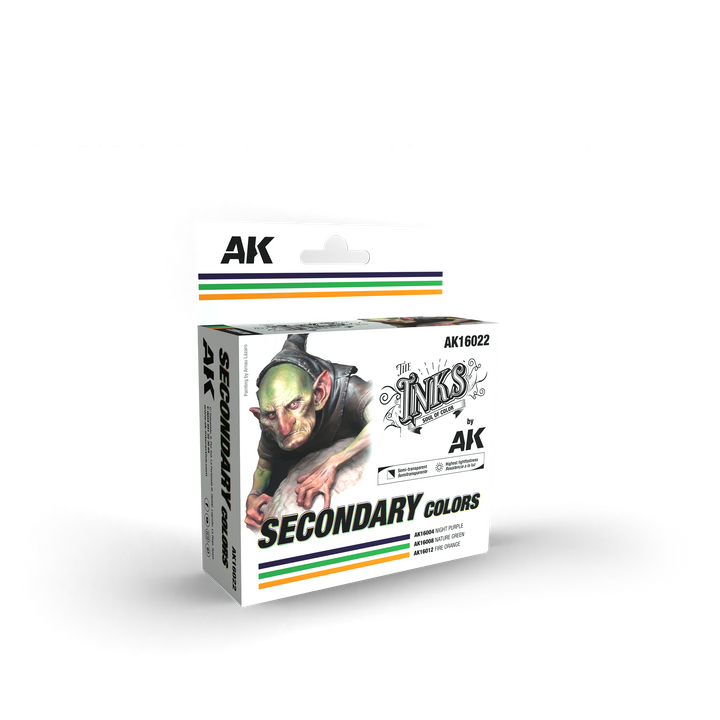 AK Interactive The INKS SECONDARY COLORS Set | 8435568338999
