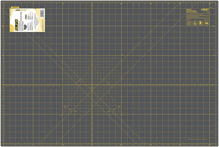 OLFA RM-MG/NBL 24" x 36" Double Sided Rotary Mat, Gray | 091511230697