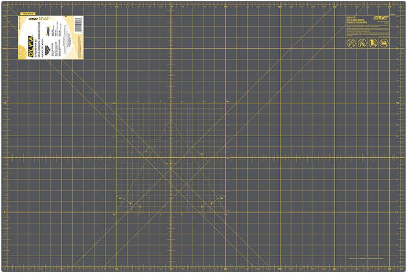 OLFA RM-MG/NBL 24" x 36" Double Sided Rotary Mat, Gray | 091511230697