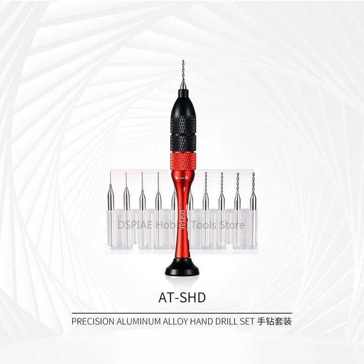Dspiae AT-SHD Precision Aluminum Alloy Hand Drill Set | 6970845560271