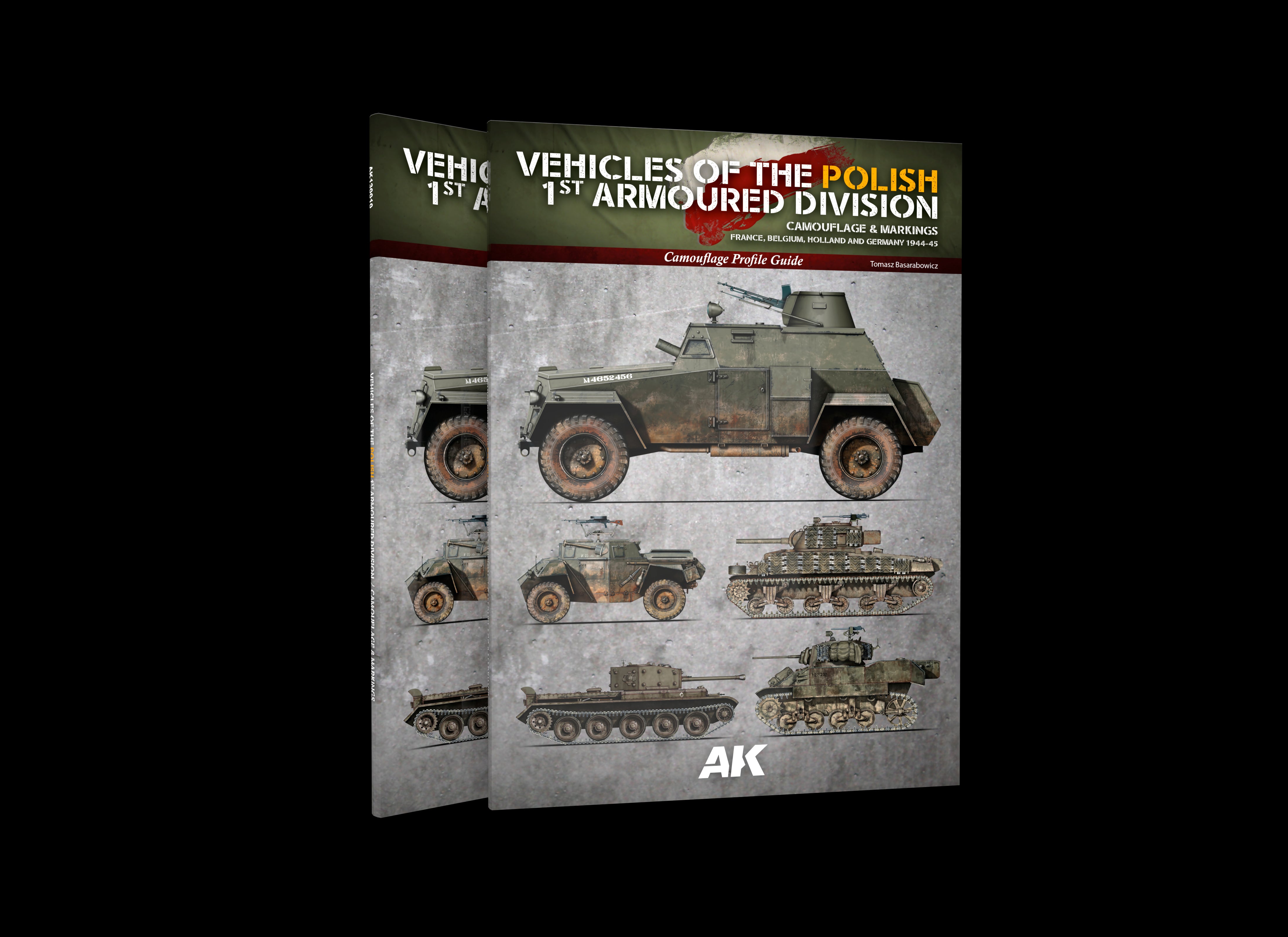 AK Interactive VEHICLES OF THE POLISH 1ST ARMOURED DIVISION (CAMOUFLAGE PROFILE GUIDE) English. 68 pages. Semi-hard cover.