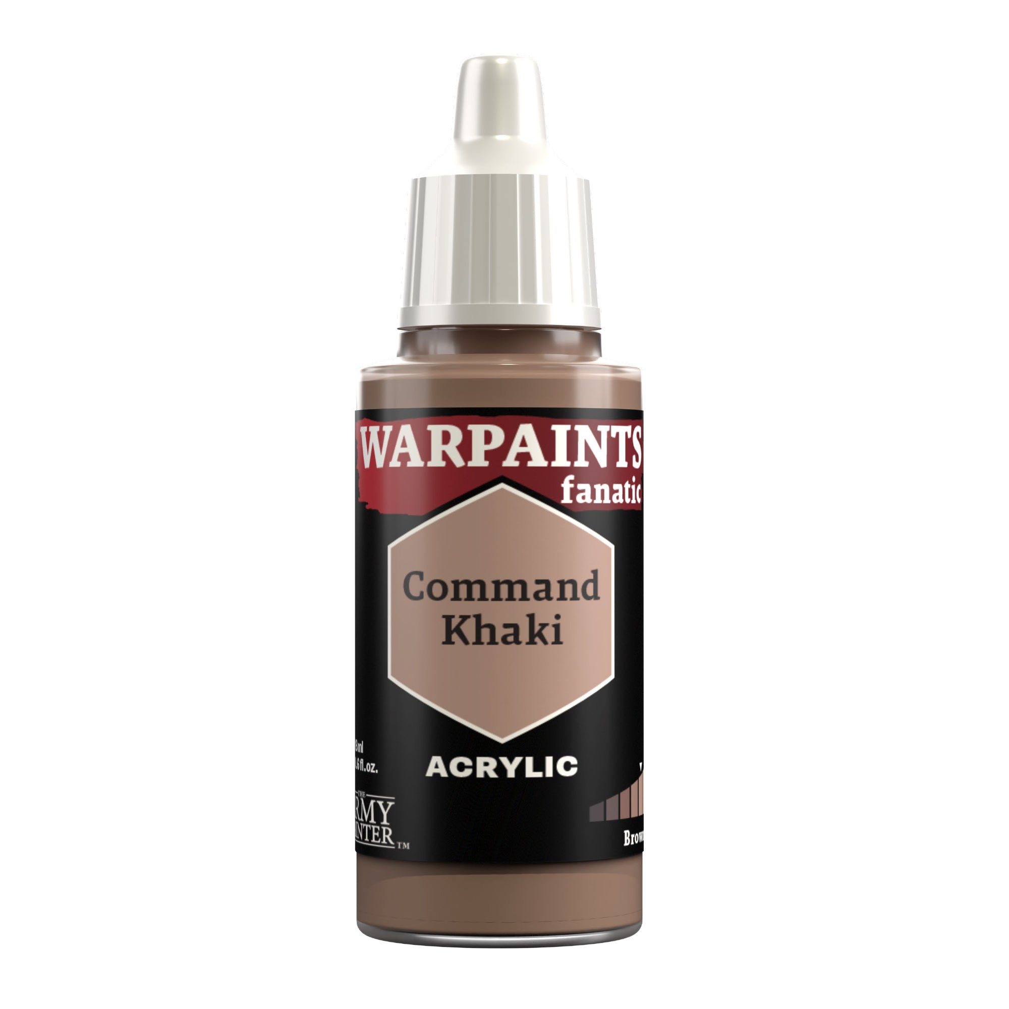 Army Painter Warpaints Fanatic Acrylic, Command Khaki | 5713799307704