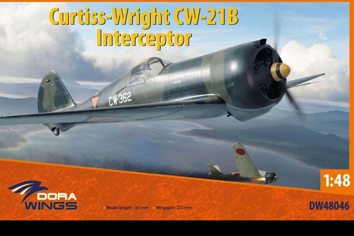 Dora Wings 1/48 Curtiss-Wright CW-21B Interceptor | 4820237050793