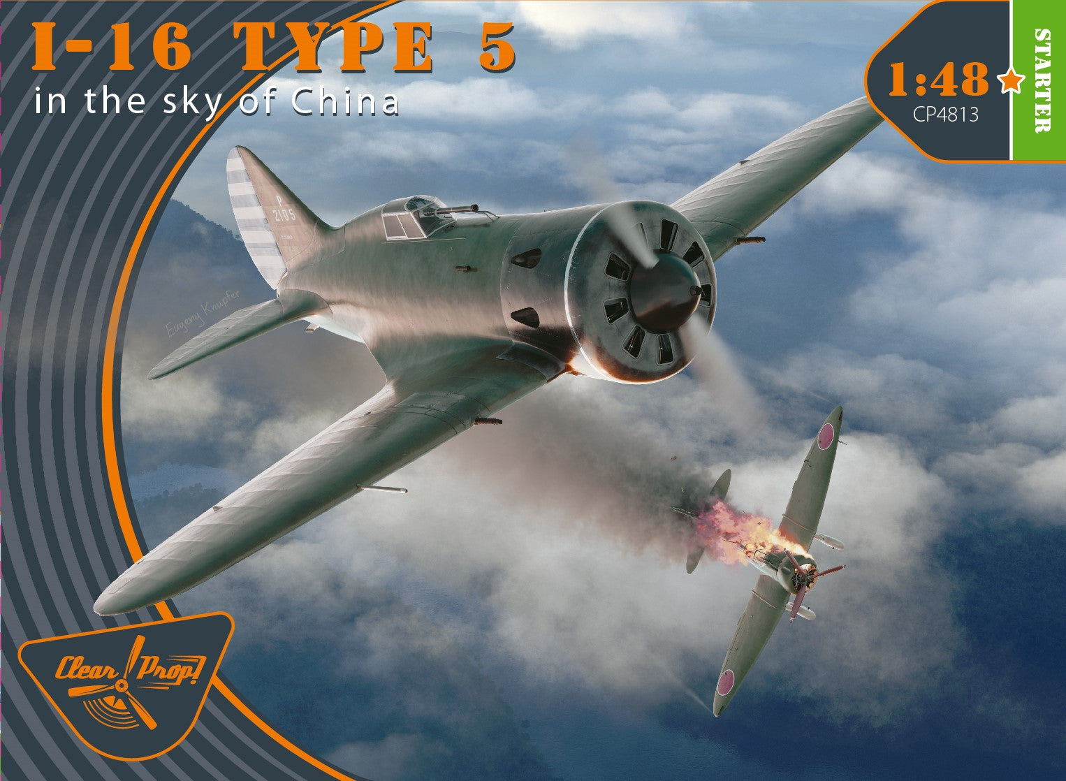 Clear Prop 1/48 I-16 type 5 (in the sky of China) [Starter Kit] | 6400608763613