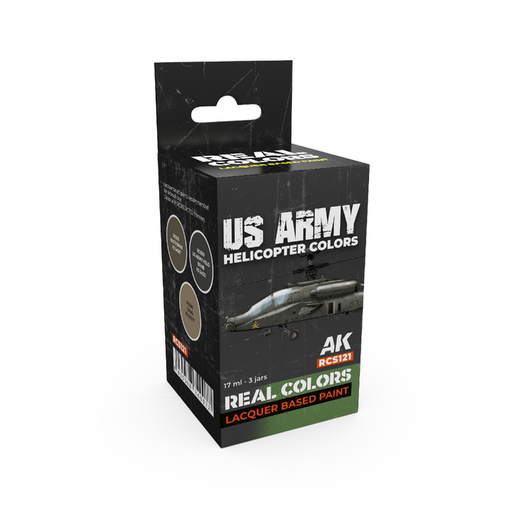AK Interactive Real Colors US Army Helicopter Colors Set (Set of 3) | 8435568340077