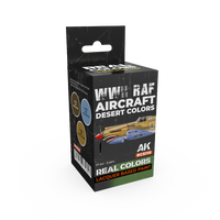 AK Interactive Real Colors WWII RAF Aircraft Desert Colors Set (Set of 3) | 8435568339897