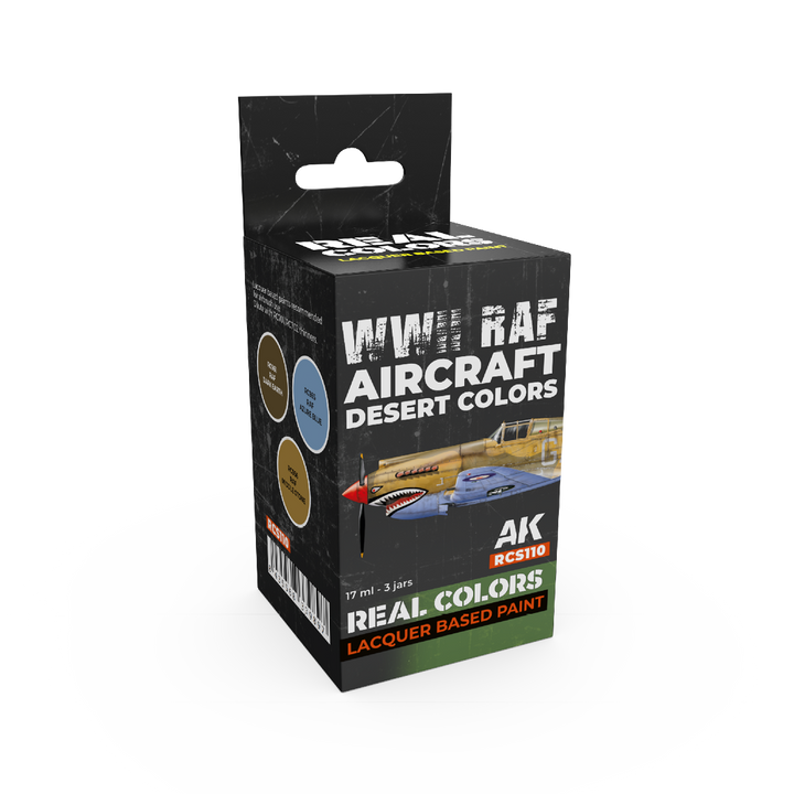 AK Interactive Real Colors WWII RAF Aircraft Desert Colors Set (Set of 3) | 8435568339897