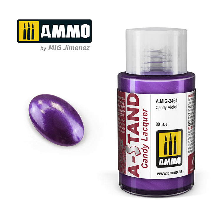 Ammo Mig A-Stand Lacquer Paint 30ml - Candy Violet | 8432074024613