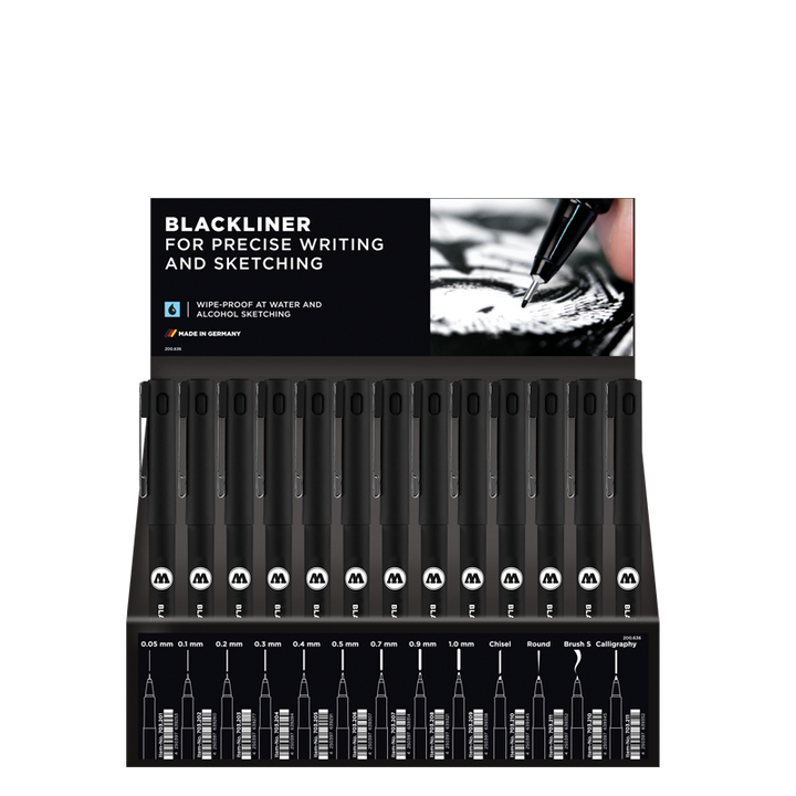 Molotow BLACKLINER Sales Display (78 Markers total) | 4250397647333
