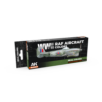 AK Interactive Real Colors WWII RAF Aircraft Colors Set (Set of 8) | 8435568339866