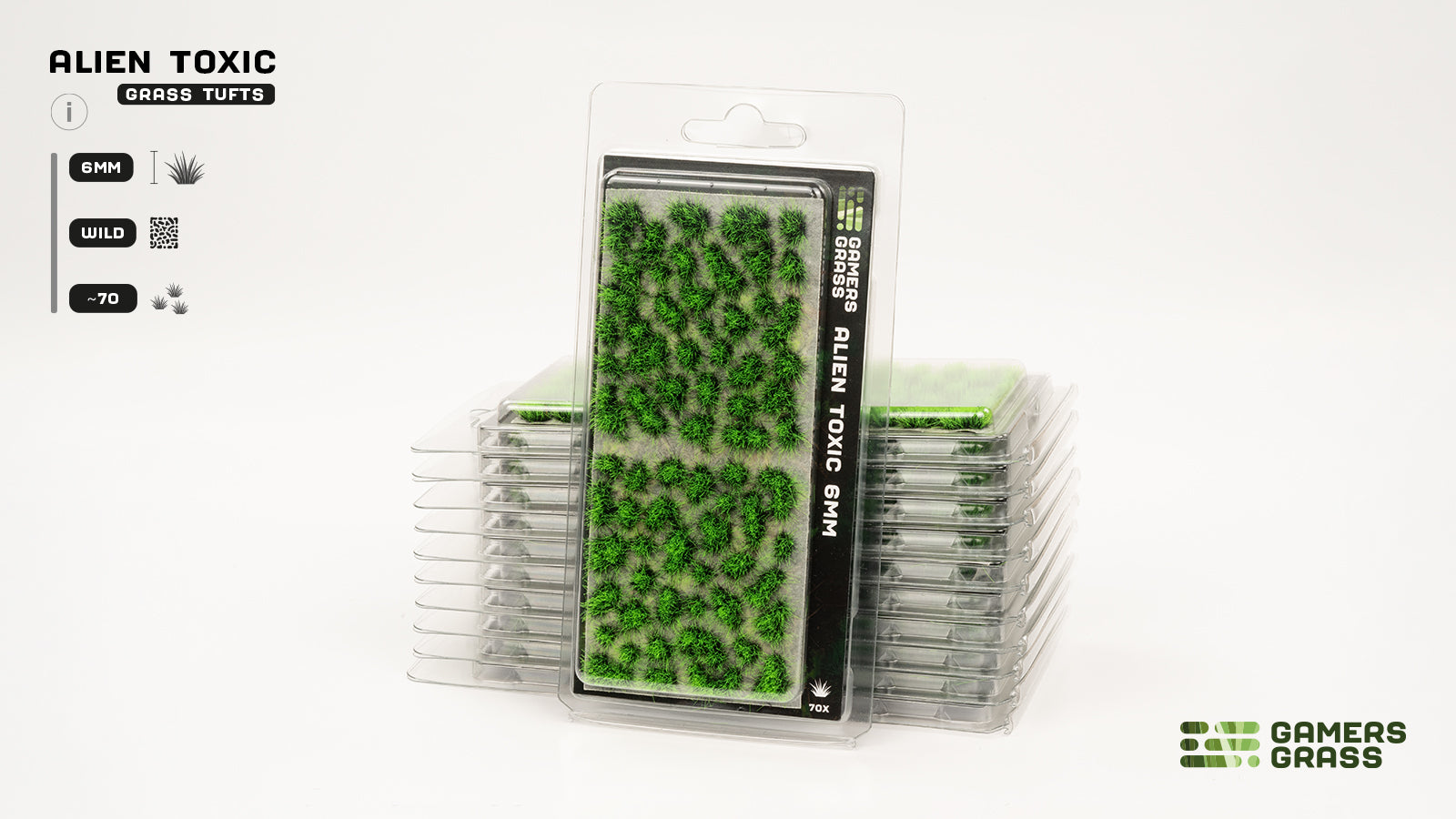 Gamers Grass Alien Alien Toxic 6mm Tuft - Wild | 738956790477