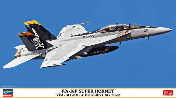 Hasegawa 1/72 F/A-18F SUPER HORNET VFA-103 JOLLY ROGERS CAG 2022 | 4967834024588