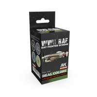 AK Interactive Real Colors WWII RAF Day Fighter Scheme Set (Set of 4) | 8435568339880