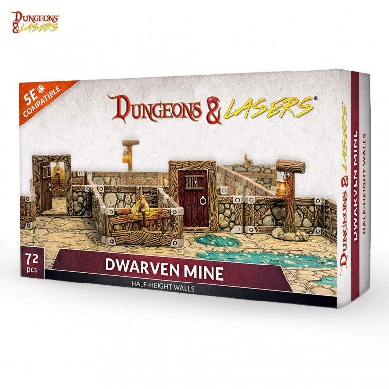 Archon Studio Dungeons and Lasers: Dwarven Mine (D&L: Half-Height Walls) | 5901414672225