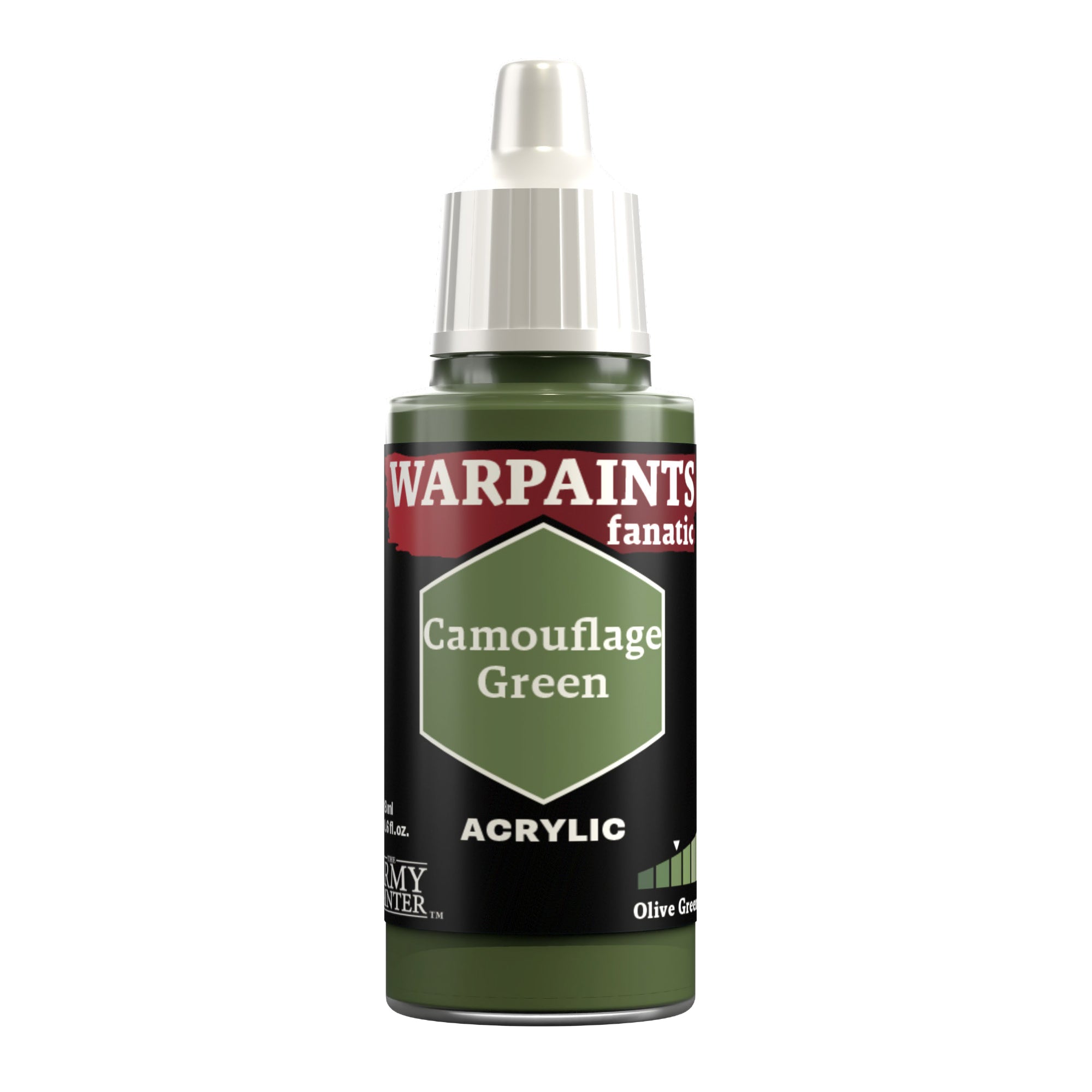 Army Painter Warpaints Fanatic Acrylic, Camouflage Green | 5713799306905