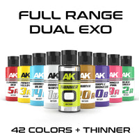 AK Interactive Dual Exo Full Range - 42 Colors + Thinner | 8435568334021