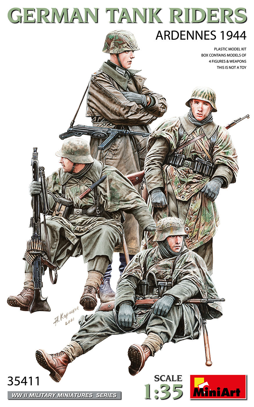 MiniArt 1/35 German Tank Riders. Ardennes 1944 | 5905937497280