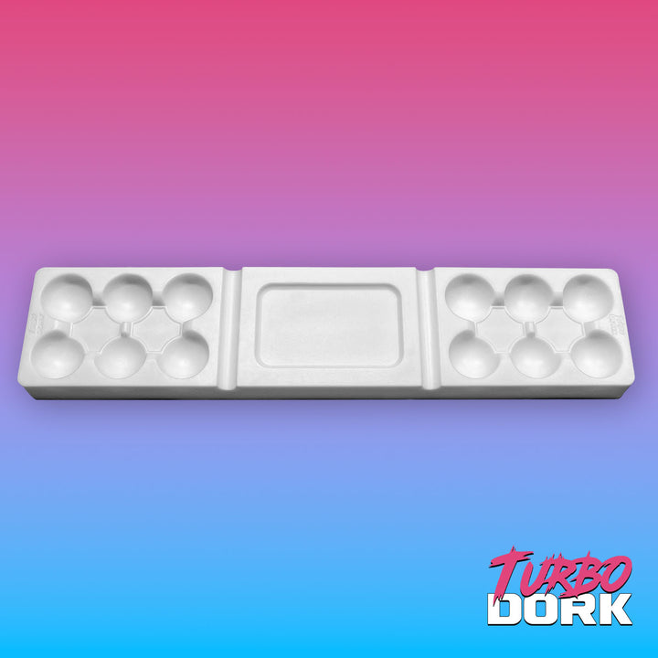 Turbo Dork Silicone Dry Palette (Large, White) 70g, 228mm x 50mm x 15mm | 850052885021