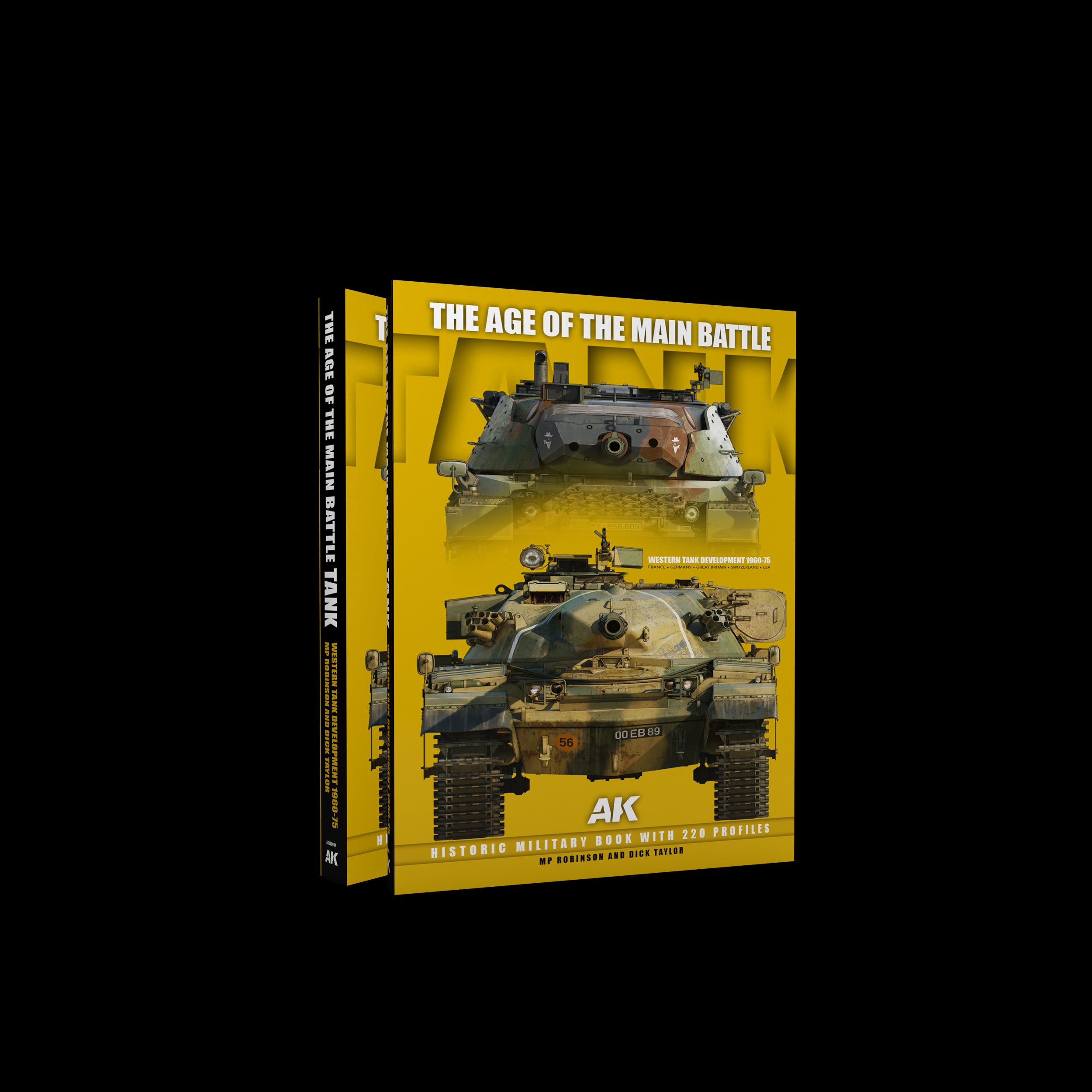 AK Interactive The Age of the Main Battle Tank (Historic Military Book with 220 Profiles)