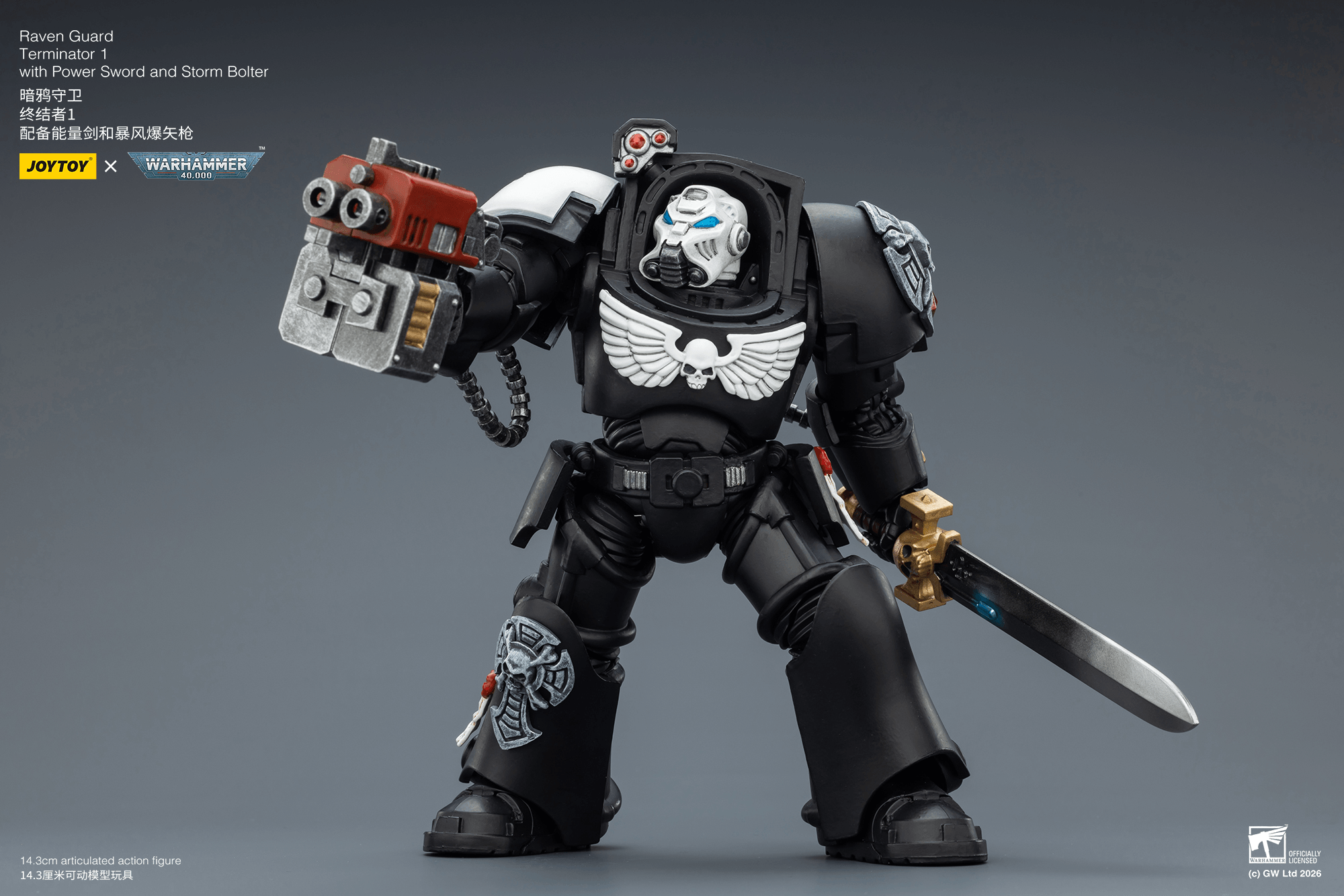 Raven Guard Terminator 1 with Power Sword and Storm Bolter | 6927054403240
