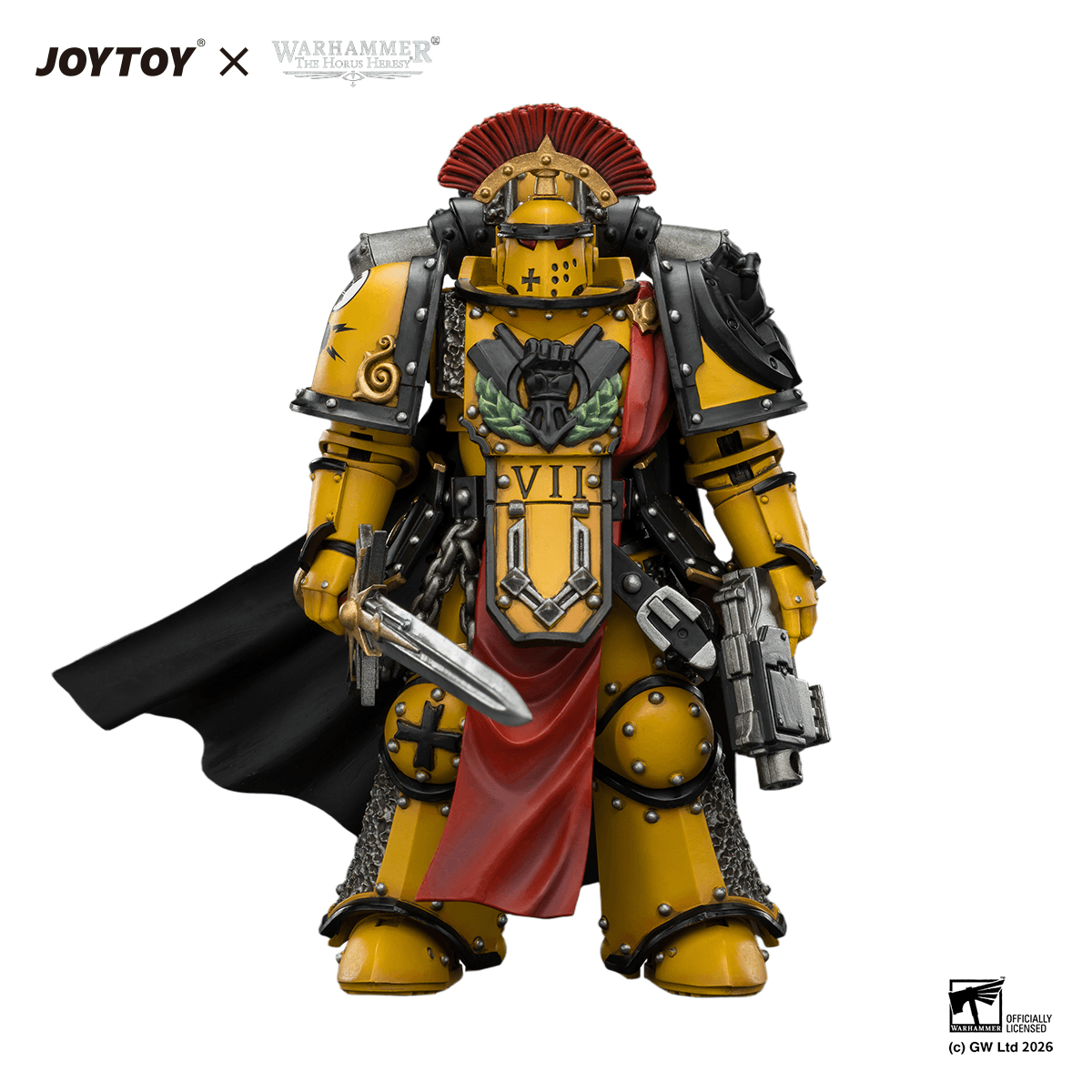 Imperial Fists Legion Praetor in Mk III Armour with Power Sword and Bolt Pistol | 6927054404216