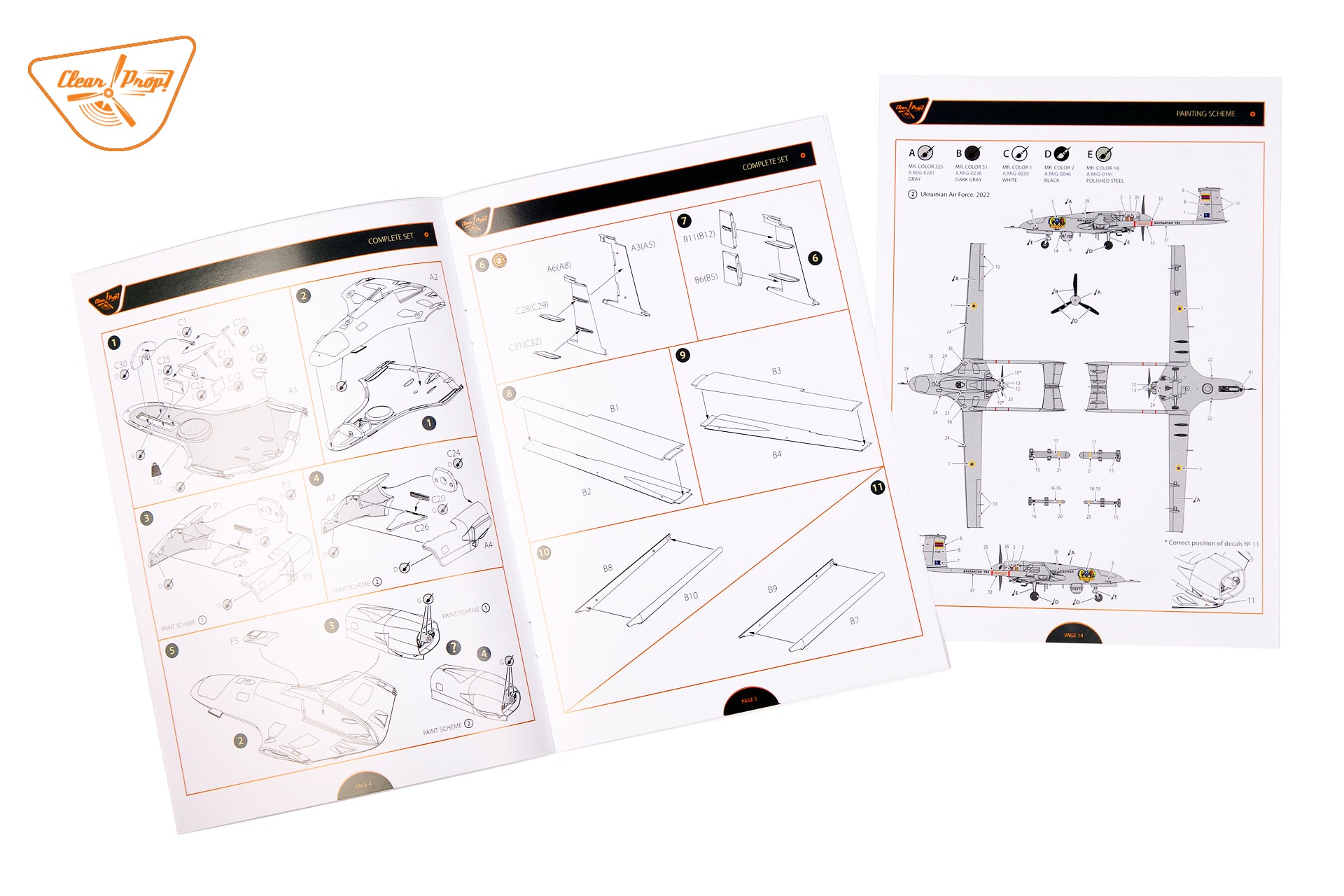 Clear Prop 1/48 TB.2 UAV in Polish service [Starter Kit] | 6400608763538