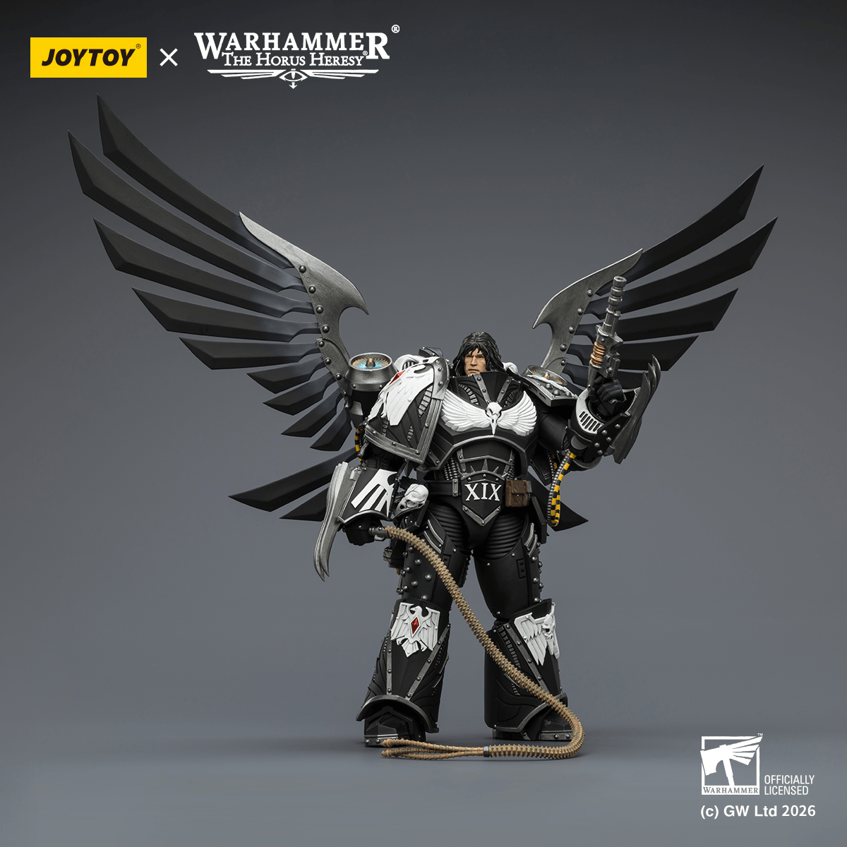 Raven Guard Corvus Corax, Primarch of the XIX Legion with artificer-crafted lightning talons, archaeotech pistols, and whip | 6927054404179