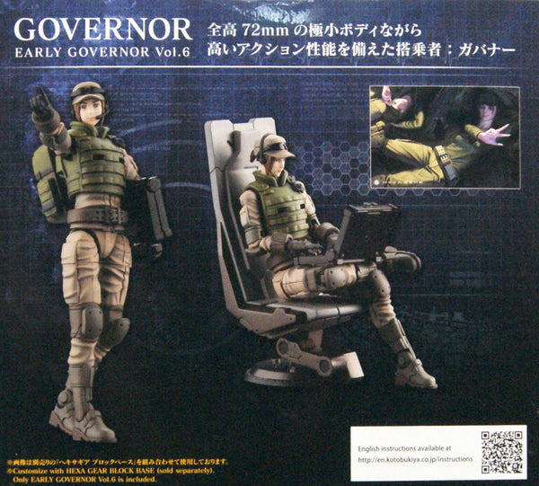 Kotobukiya 1/24 Governor Early Governor Vol.6, Hexa Gear Series Figure Kit