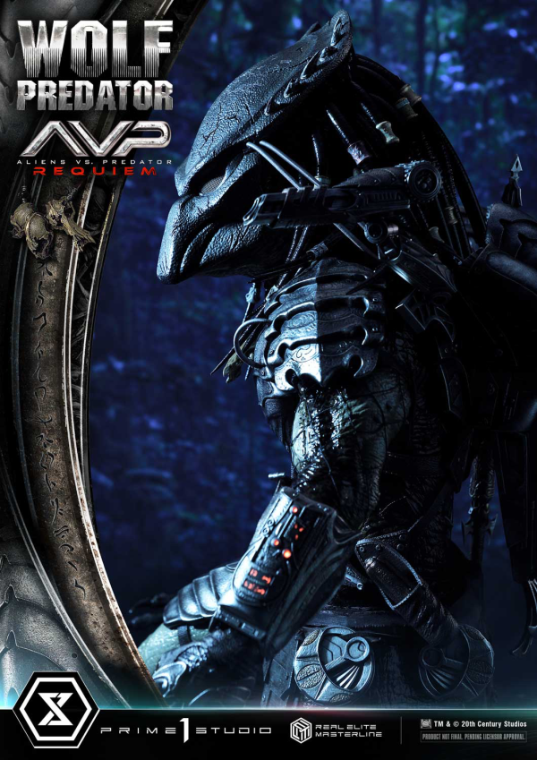 Prime 1 Studio Real Elite Masterline Aliens vs. Predator: Requiem Wolf Predator DX Bonus Version | 4582647121646