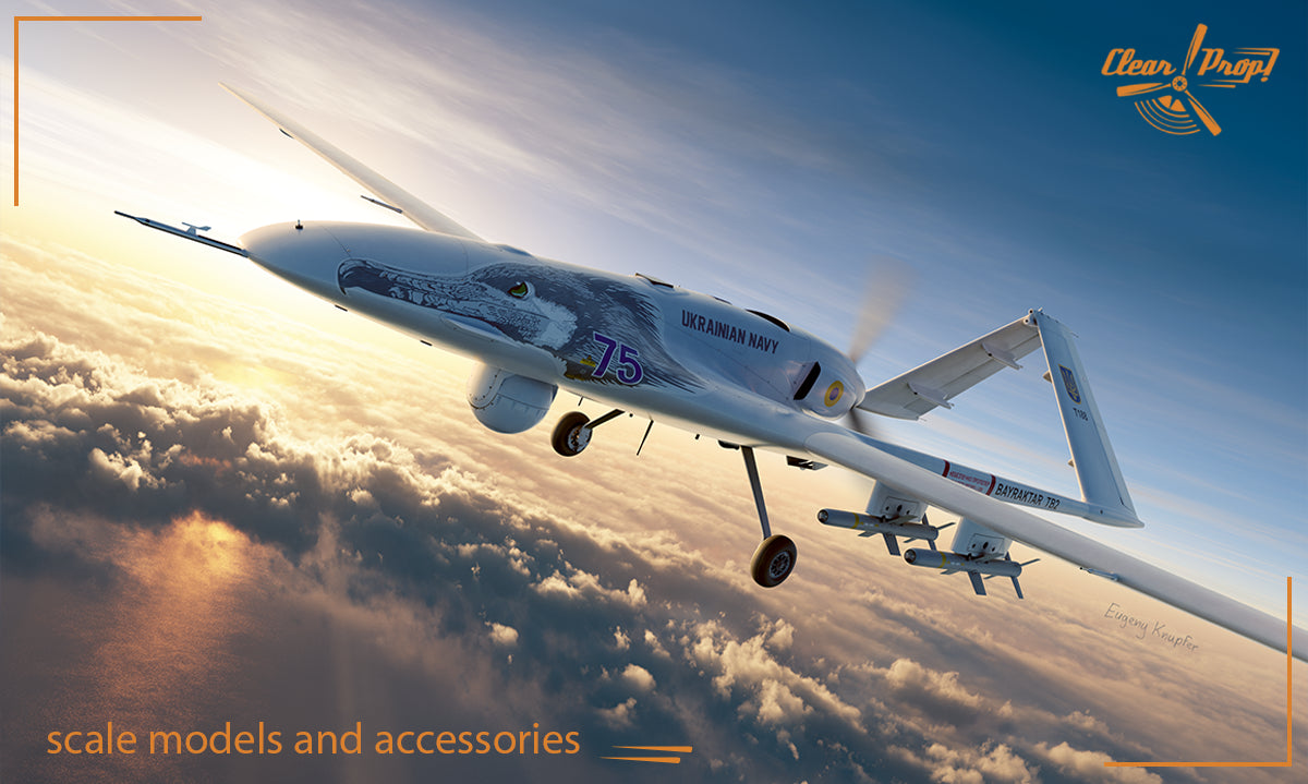 Clear Prop 1/48 TB.2 UAV UKRAINIAN NAVY [Starter Kit] | 6400608763514