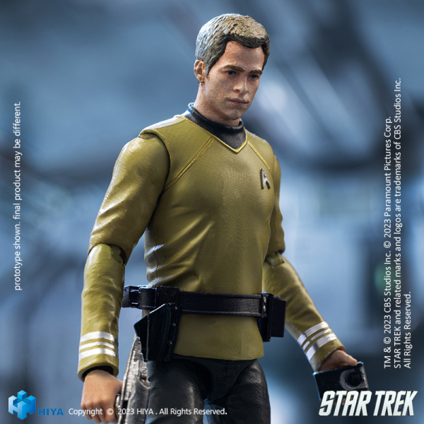 HIYA Toys Exquisite Mini Series 1/18 Scale STAR TREK 2009 Kirk Action Figure(6957534202568)(6957534202568)