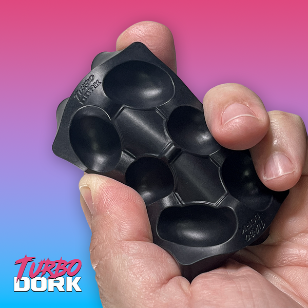 Turbo Dork Silicone Dry Palette (Small, Black) 30g, 75mm x 50mm x 15mm