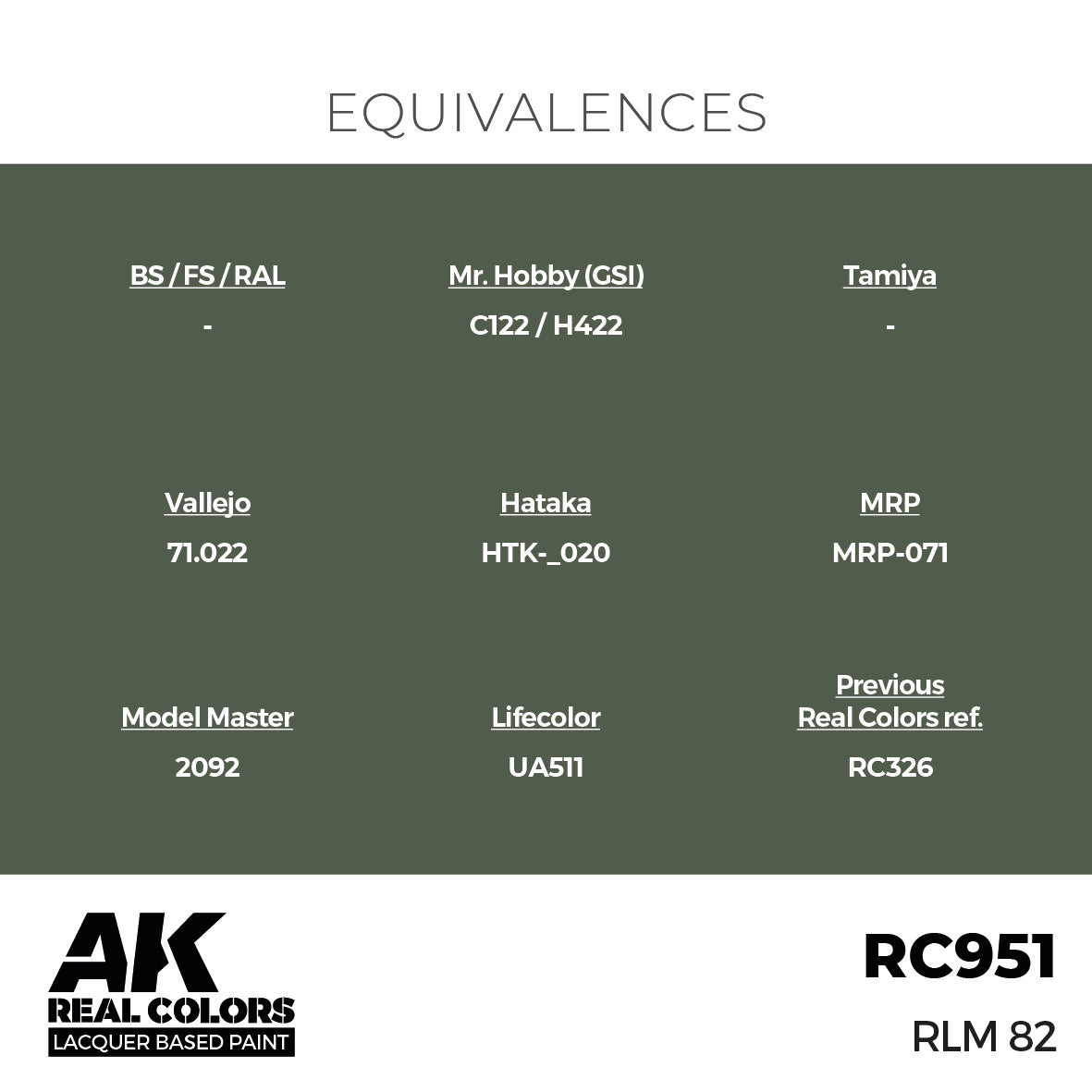 AK Interactive Real Colors RLM 82 17 ml. | 8435568337046