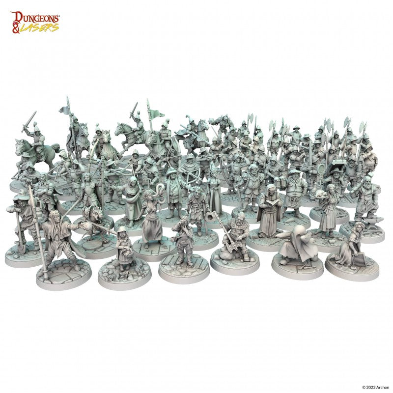 Archon Studio Dungeons and Lasers: Townsfolk Miniature Pack (D&L: Miniatures) | 5901414672973
