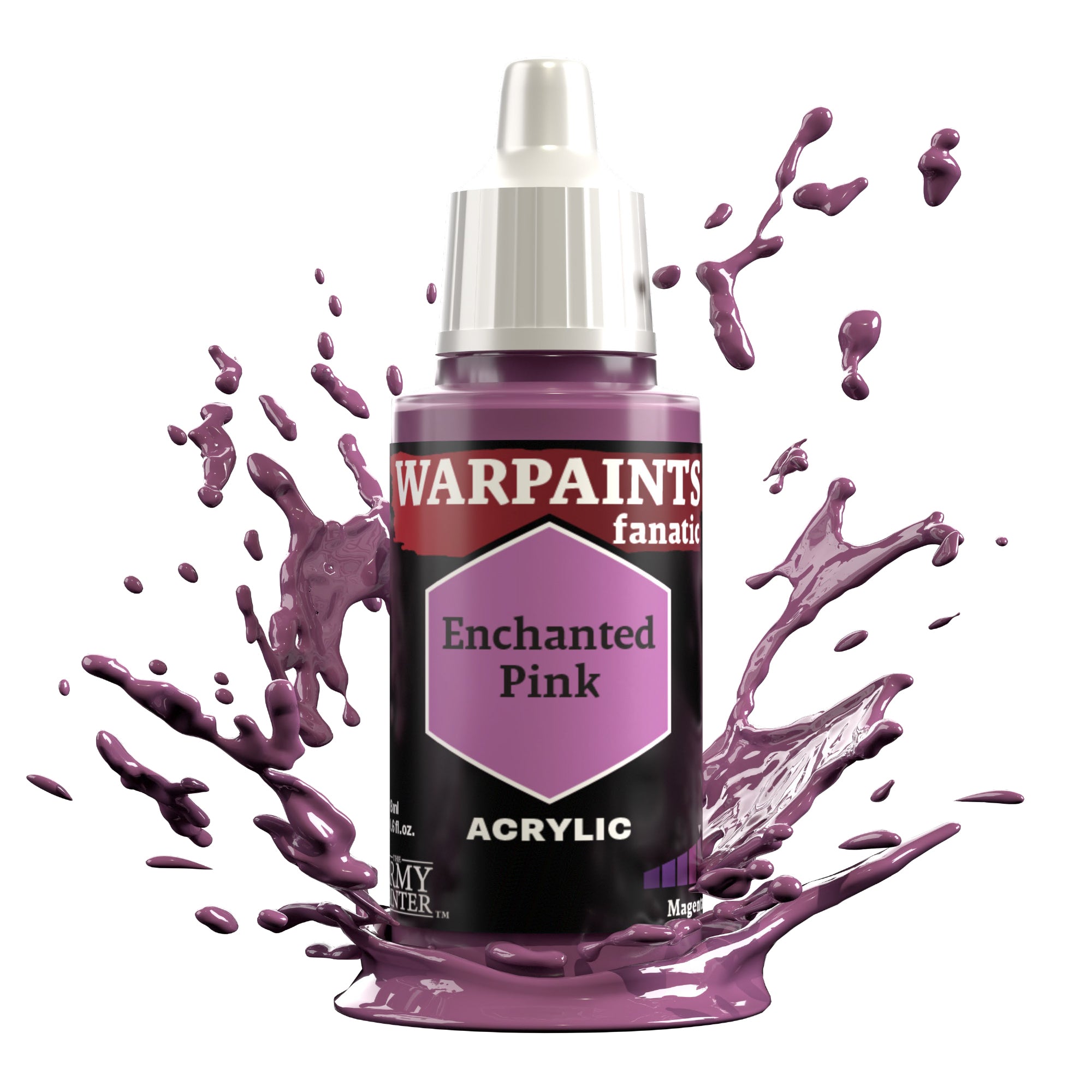 Army Painter Warpaints Fanatic Acrylic, Enchanted Pink