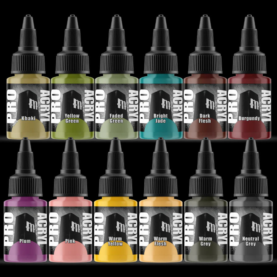 Monument Hobbies Pro Acryl Expansion Set #4 - 12 Colors | 655368069048