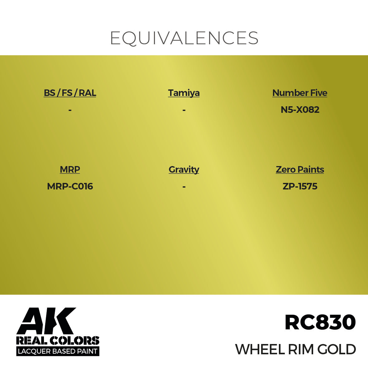 AK Interactive Real Colors Wheel Rim Gold 17 ml. | 8435568335837