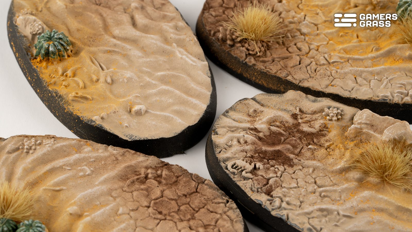 Gamers Grass Battle Ready Bases - Deserts of Maahl - Oval 60mm (x4) | 738956790736