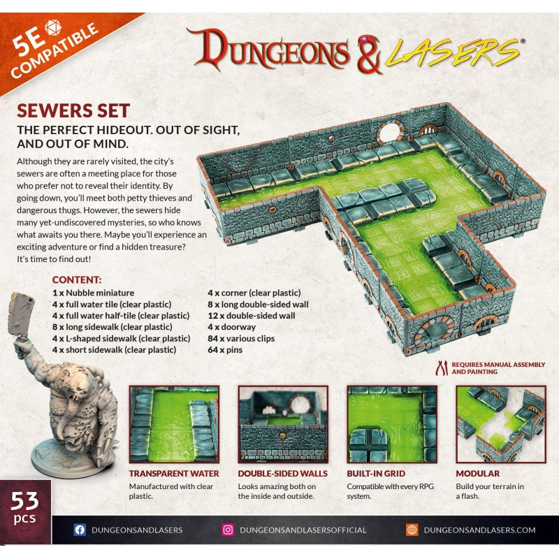 Archon Studio Dungeons and Lasers: Sewers Set (D&L Starter Sets) | 5901414673451