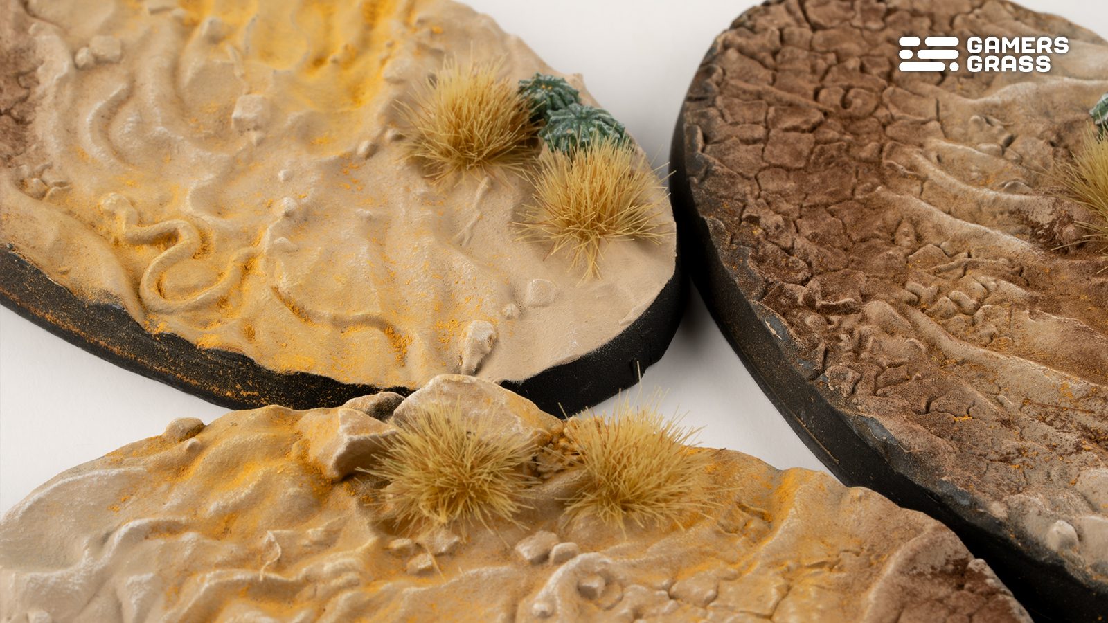 Gamers Grass Battle Ready Bases - Deserts of Maahl - Oval 75mm (x3) | 738956790743