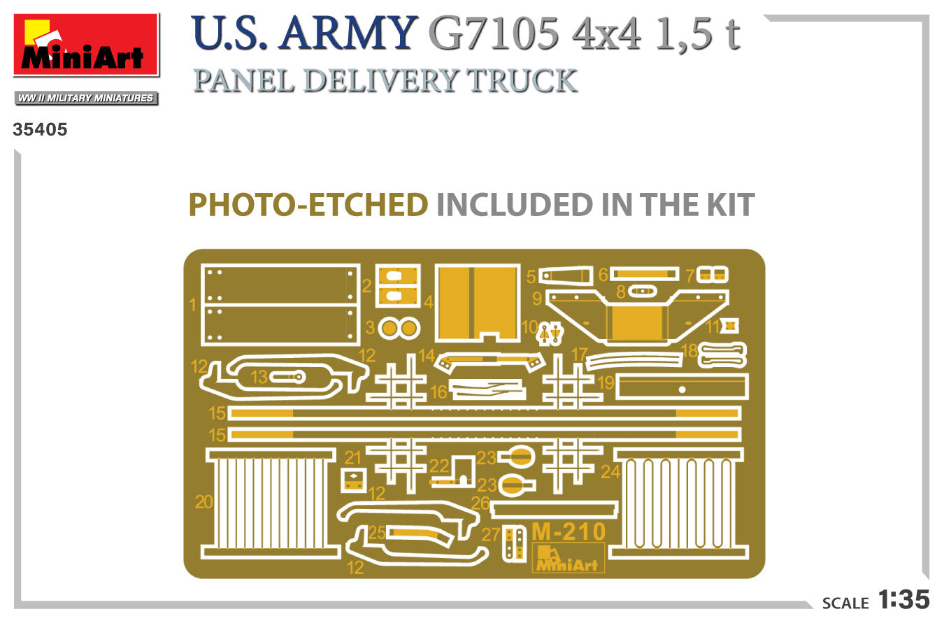 MiniArt 1/35 U.S. Army G7105 4х4 1.5T Panel Delivery Truck | 5905090346760