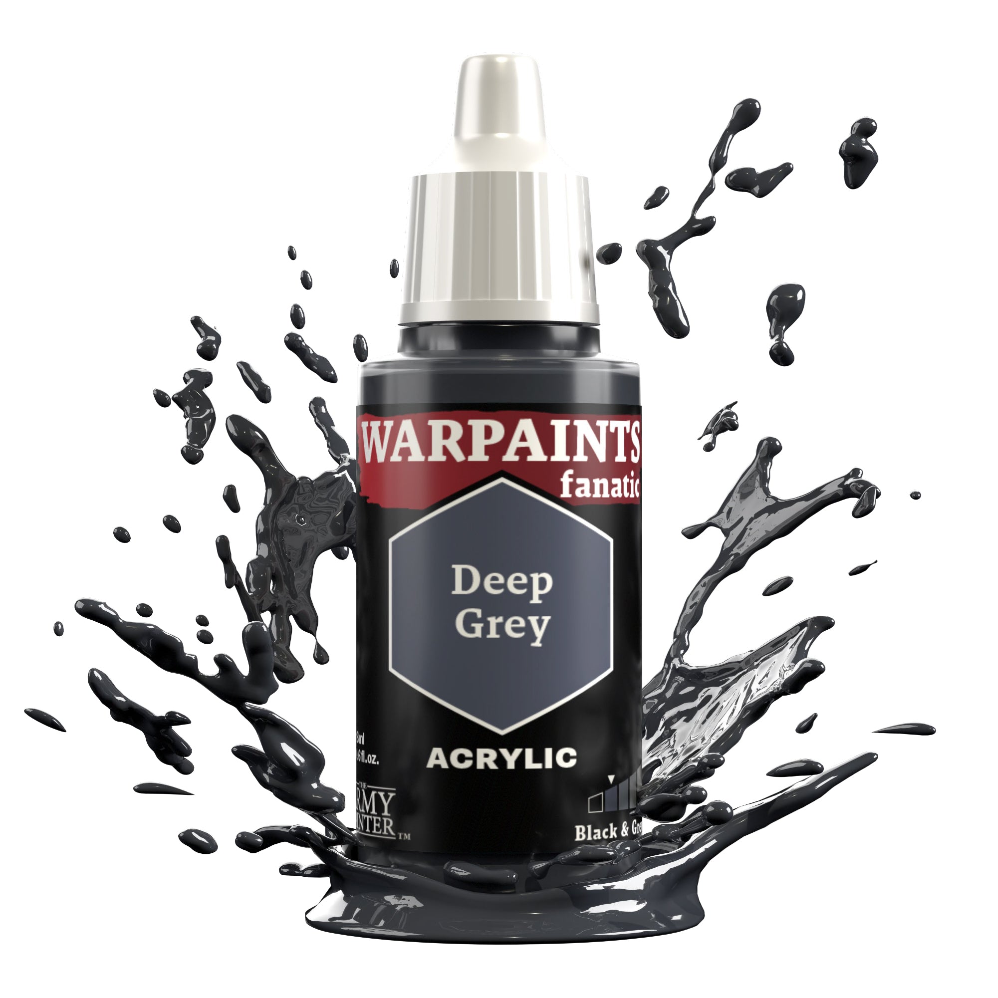 Army Painter Warpaints Fanatic Acrylic, Deep Grey