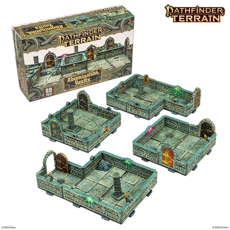 Archon Studio Dungeons and Lasers: Pathfinder Terrain: Abomination Vaults (D&L: Half-Height Walls) | 5901414672294