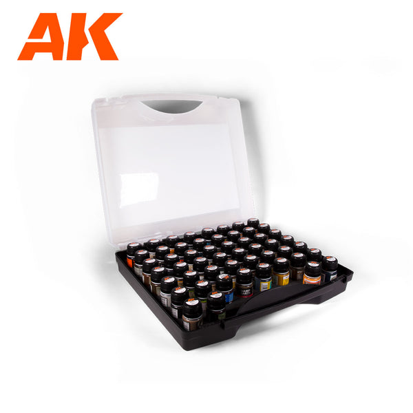 AK Interactive 3G Plastic Briefcase - 52 Enamels Colors